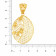 Malabar 22 KT Gold Studded Casual Pendant PDMAHNO068