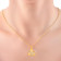 Malabar 22 KT Two Tone Gold Studded Casual Pendant PDMAHNO077