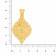 Malabar 22 KT Gold Studded Casual Pendant PDMAHNO079