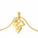 Malabar 22 KT Gold Studded Casual Pendant PDSGHTYA0012