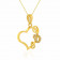 Malabar 22 KT Gold Studded Casual Pendant PDSKGP1665A