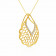 Malabar 22 KT Gold Studded Casual Pendant PDSKSP4312