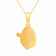 Starlet 22 KT Gold Studded Casual Pendant PLGNOPEN12567