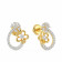 Mine Diamond Studded Studs Gold Earring PREES6896MTD