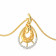 Mine Diamond Studded Casual Gold Pendant PRPP6323MYD