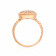 Mine Diamond Studded Broad Rings Gold Ring PRRR3751MPD