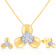 Mine Diamond Pendant Set PS45889