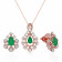 Mine Diamond Pendant Set PSPDALR10467