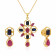 Precia Gemstone Pendant Set PSPDGLR41792
