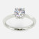 Mine Solitaire White Gold Ring Mount R-551166EW