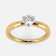 Mine Solitaire Yellow Gold Ring Mount R-551168Y