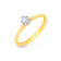 Mine Diamond Studded Solitaire Gold Ring R551161