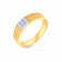 Mine Diamond Studded For Men Gold Ring R55408