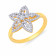 Mine Diamond Studded Broad Rings Gold Ring R55529