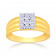 Mine Diamond Studded For Men Gold Ring R55575