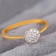Mine Diamond Studded Casual Gold Ring R57972