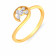 Mine Diamond Studded Casual Gold Ring R73486