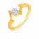 Mine Diamond Studded Bands Gold Ring R74278