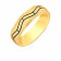 Malabar 22 KT Gold Studded Bands Ring RCNODJ0017LG