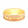 Malabar 22 KT Two Tone Gold Studded Bands Ring RCNODJ0018LG