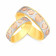 Malabar 22 KT Three Tone Gold Studded Bands Ring RCNODJ008LG