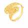 Malabar 22 KT Gold Studded Broad Ring RGCOVM0015