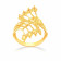 Malabar 22 KT Gold Studded Broad Ring RGCOVM0024