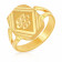 Malabar 22 KT Gold Studded Ring For Kids RGCOVM0039