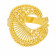 Malabar 22 KT Gold Studded Broad Ring RGCOVM0048