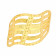 Malabar 22 KT Gold Studded Broad Ring RGCOVM0054