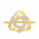 Malabar 22 KT Gold Studded Casual Ring RGDZ11195A