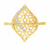 Malabar 22 KT Gold Studded Casual Ring RGDZ11334A