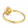 Malabar 22 KT Gold Studded Casual Ring RGDZHRN026