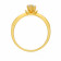 Malabar 22 KT Gold Studded Solitaire Ring RGDZHRN077