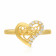 Malabar 22 KT Gold Studded Casual Ring RGDZSK3554