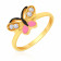 Starlet 22 KT Gold Studded Ring For Kids RGKDDZSG012
