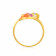 Starlet 22 KT Gold Studded Ring For Kids RGKDDZSG016