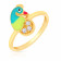 Starlet 22 KT Gold Studded Ring For Kids RGKDDZSG019