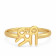 Starlet 22 KT Gold Studded Casual Ring RGKDNOSG011