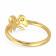 Starlet 22 KT Gold Studded Casual Ring RGKDNOSG011