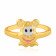 Starlet 22 KT Gold Studded Ring For Kids RGKDNOSG017