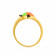 Starlet 22 KT Gold Studded Ring For Kids RGKDNOSG022