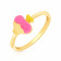 Starlet 22 KT Gold Studded Ring For Kids RGKDNOSG023