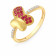 Malabar 22 KT Gold Studded Casual Ring RGSGHTYA015