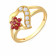 Malabar 22 KT Gold Studded Casual Ring RGSGHTYA017