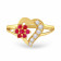 Malabar 22 KT Gold Studded Casual Ring RGSGHTYA017