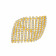 Malabar 22 KT Gold Studded Broad Ring RGSKLR5812