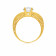 Malabar 22 KT Gold Studded Solitaire Ring RGSKLR7614