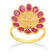 Precia Gemstone Studded Broad Rings Gold Ring RGSNGGM023
