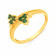 Precia Gemstone Studded Casual Gold Ring RGSNGGM084